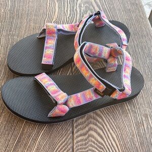 Teva Sport Sandals with Pink, Orange & Purple Straps